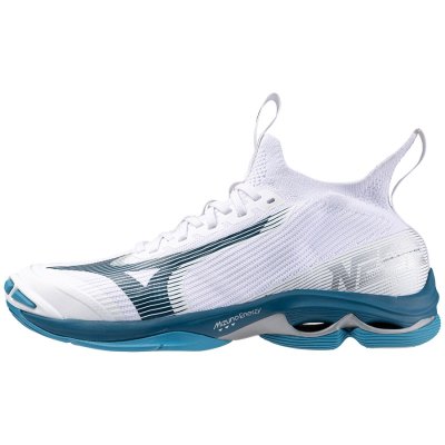 Zapatillas Para Voleibol Mizuno WAVE Lightning Neo 2 Mujer - Blancos / Azules / Plateados - Chile M
